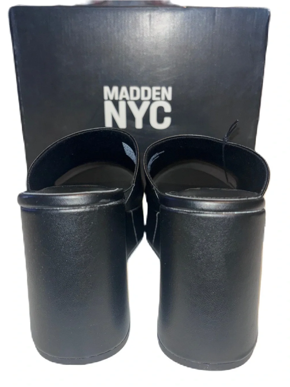 Madden NYC Black Platform Boho Wedge Slide on Sandals - Women's 10